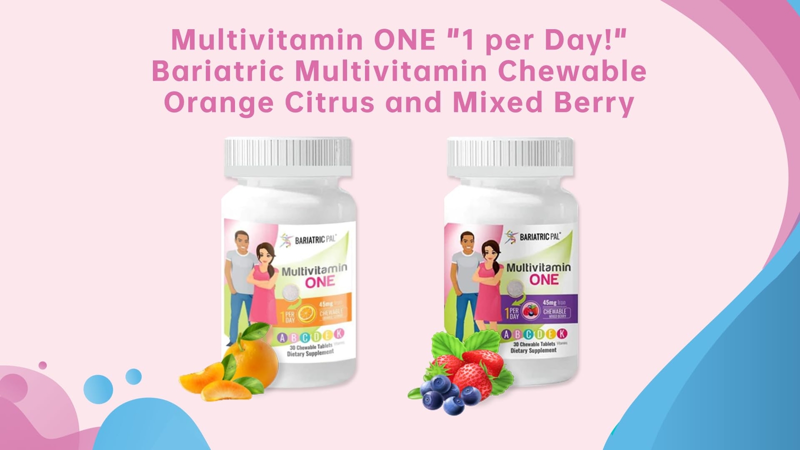 BariatricPal Multivitamin ONE 1 per Day Bariatric Multivitamin Chewable with …