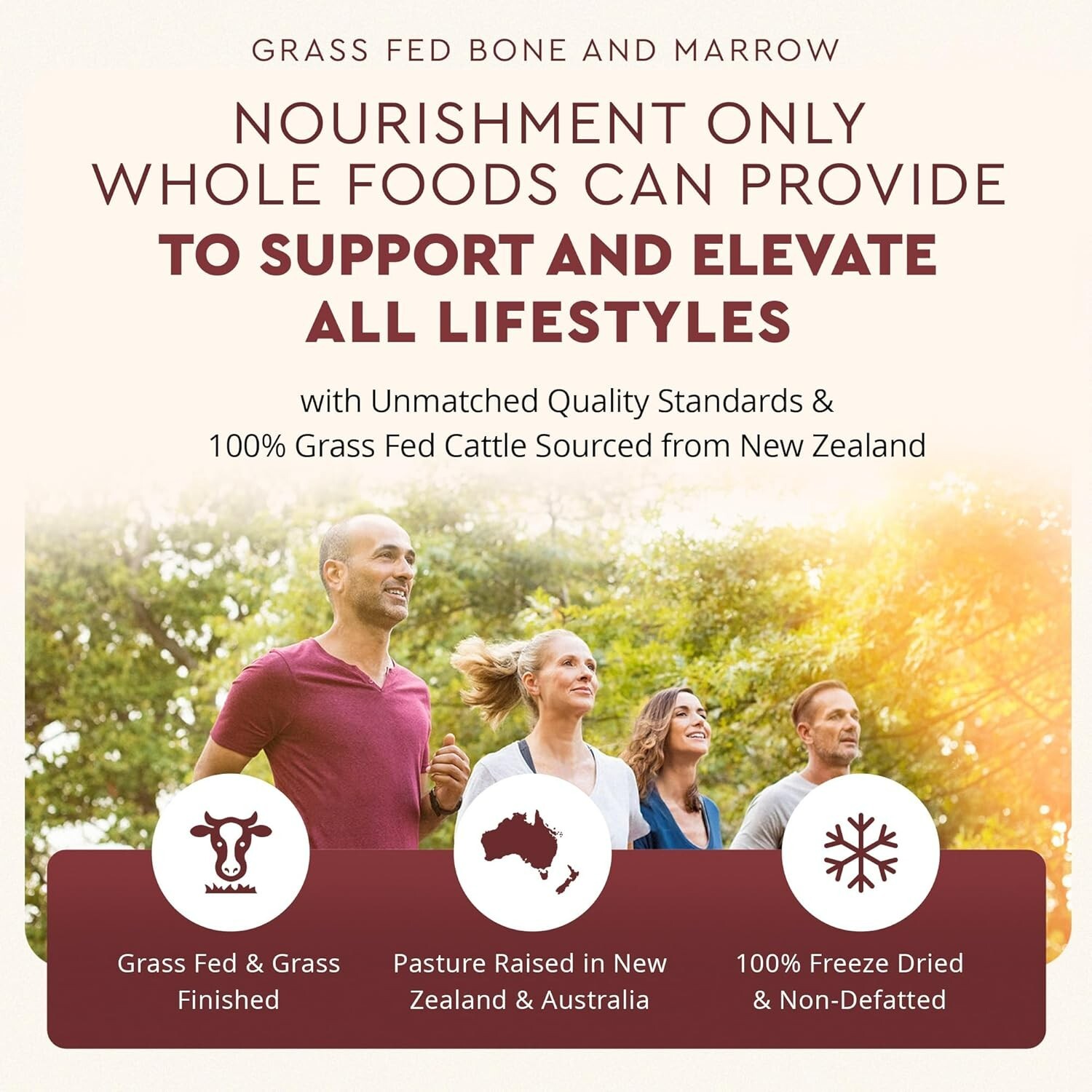 Ancestral Supplements Grass Fed Beef Bone and Marrow Supplement, 3000mg – 180 CT
