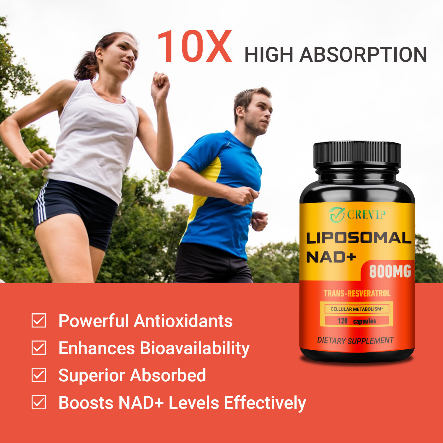 120pcs NAD+ – for Anti-Aging, DNA Repair, Energy Production, Cellular Metabolism