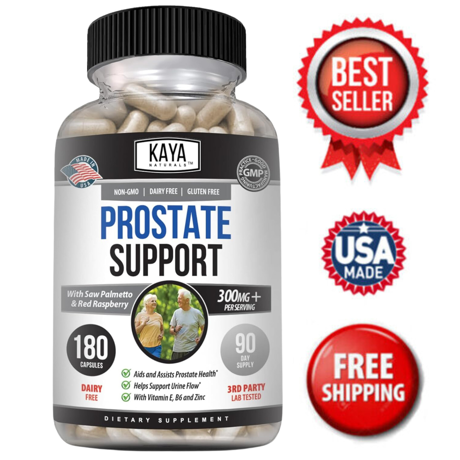 Prostate Health Supplement 180ct DHT & Beta Blocker Bladder Health Control