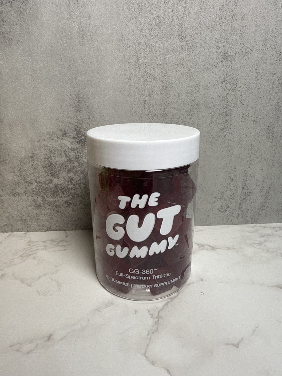 The Gut Gummy Pre Post Probiotics 3-in-1 Tribiotic Gluten-Free Vegan Non-GMO 60