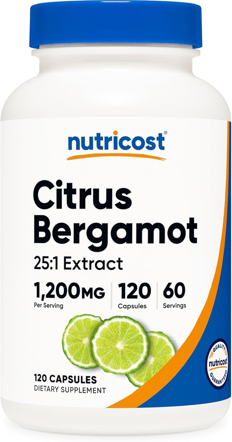 Nutricost Citrus Bergamot Capsules 1200mg 120 Ct