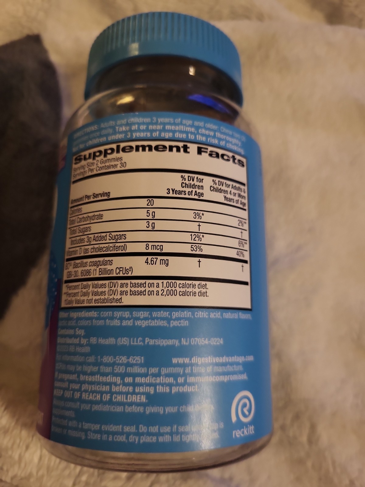 Digestive Advantage Daily Probiotics 3 in 1 60 Gummies | FAST SHIP |
