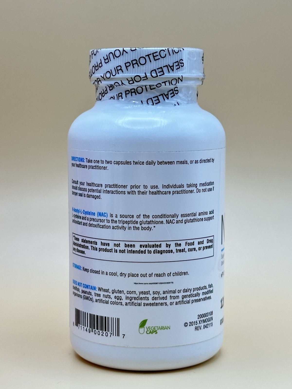 N A C – N-Acetyl Cysteine Supplement