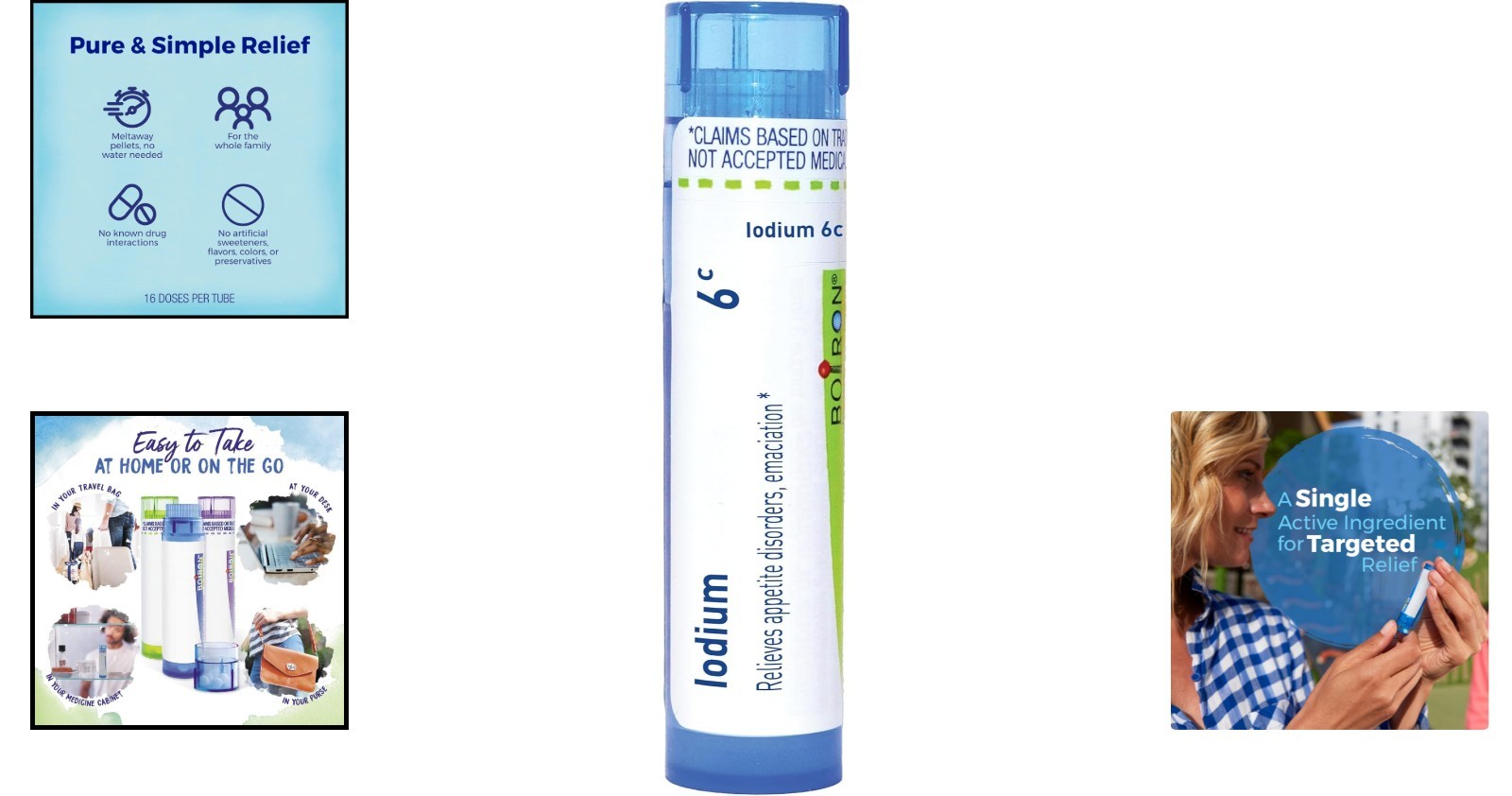 Natural Iodium 6C 80 Pellets for Appetite Disorders – No Additives, Unflavored