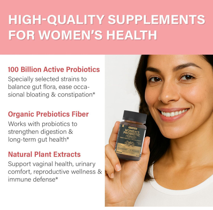 PrOriginal Women’s Probiotic: Vaginal + Digestive + Immune Support 60 Caps