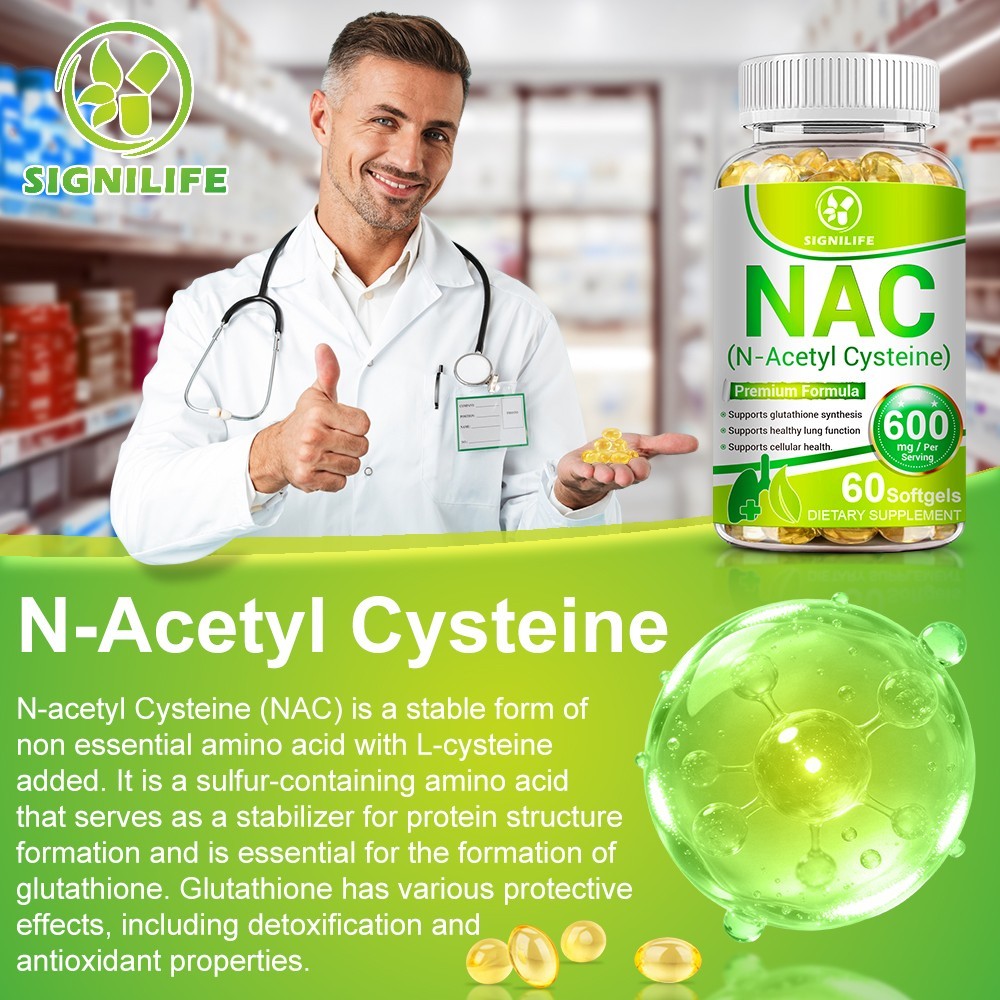 N-Acetyl L-Cysteine (NAC) 4 * 60 Caps Max Strength Veg Supplement
