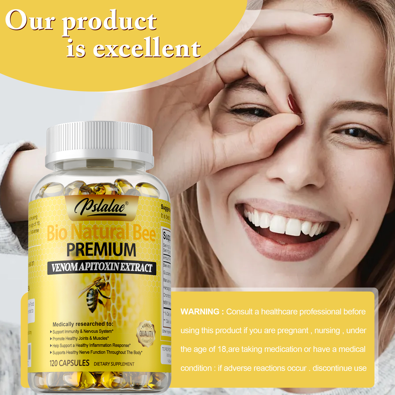Bio Natural Bee Premium – Promote Joint Health and Increase Muscle Strength