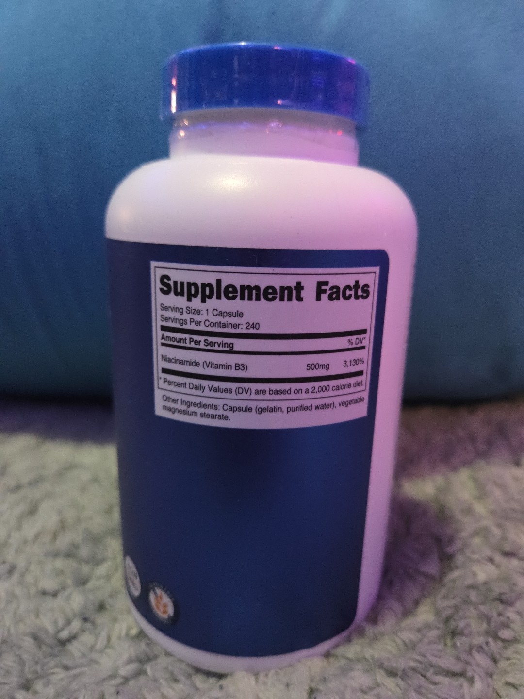 Nutricost Niacinamide (Vitamin B3) Capsule – 240 Count (NC-B3NIACNMD)