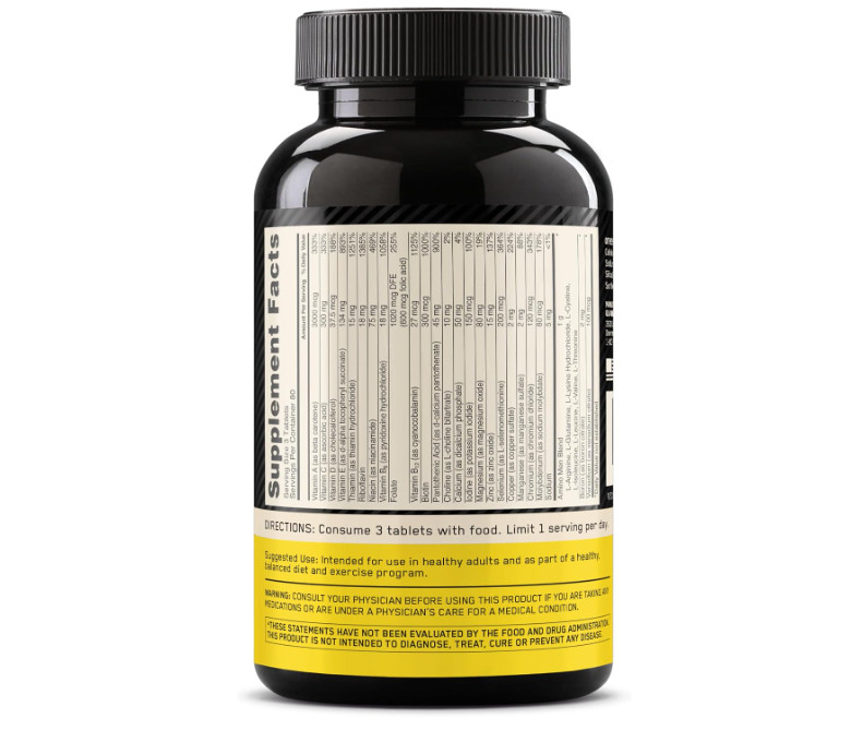 Optimum Nutrition Opti-men Daily Multivitamin Supplement – 240 Count