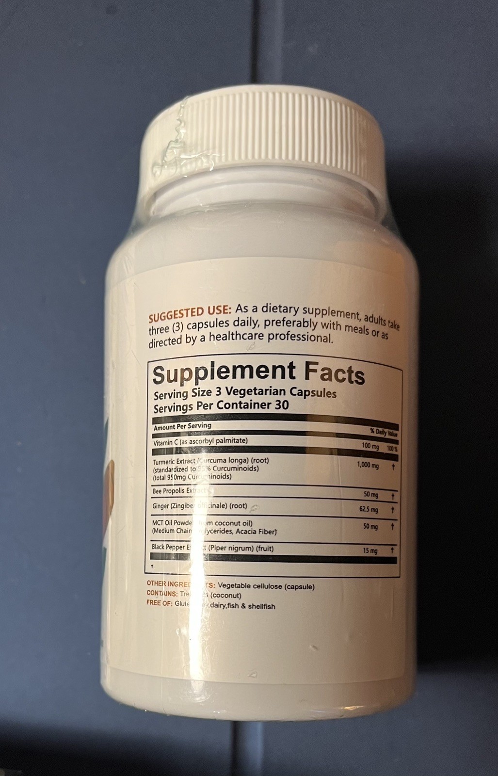 2 PACKS Pure Turmeric Curcumin Supplement 1,000mg | 95% Curcuminoids | 180