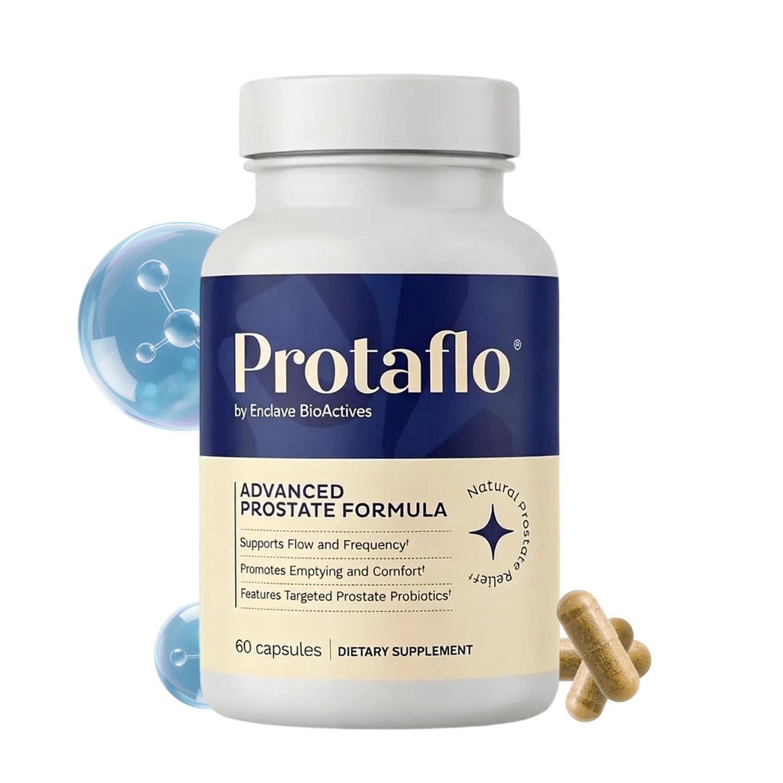 BioActives Enclave Protaflo Prostate Formula 60 Capsules D3 Zinc Supplements