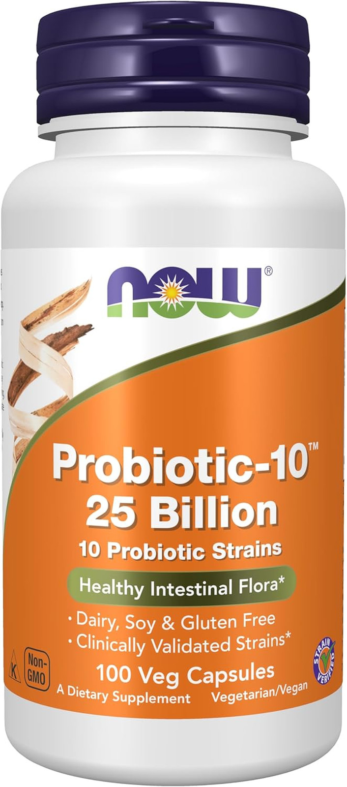 NOW Foods Supplements, Probiotic-10™, 25 Billion, with 10 Probiotic Strains, Dai