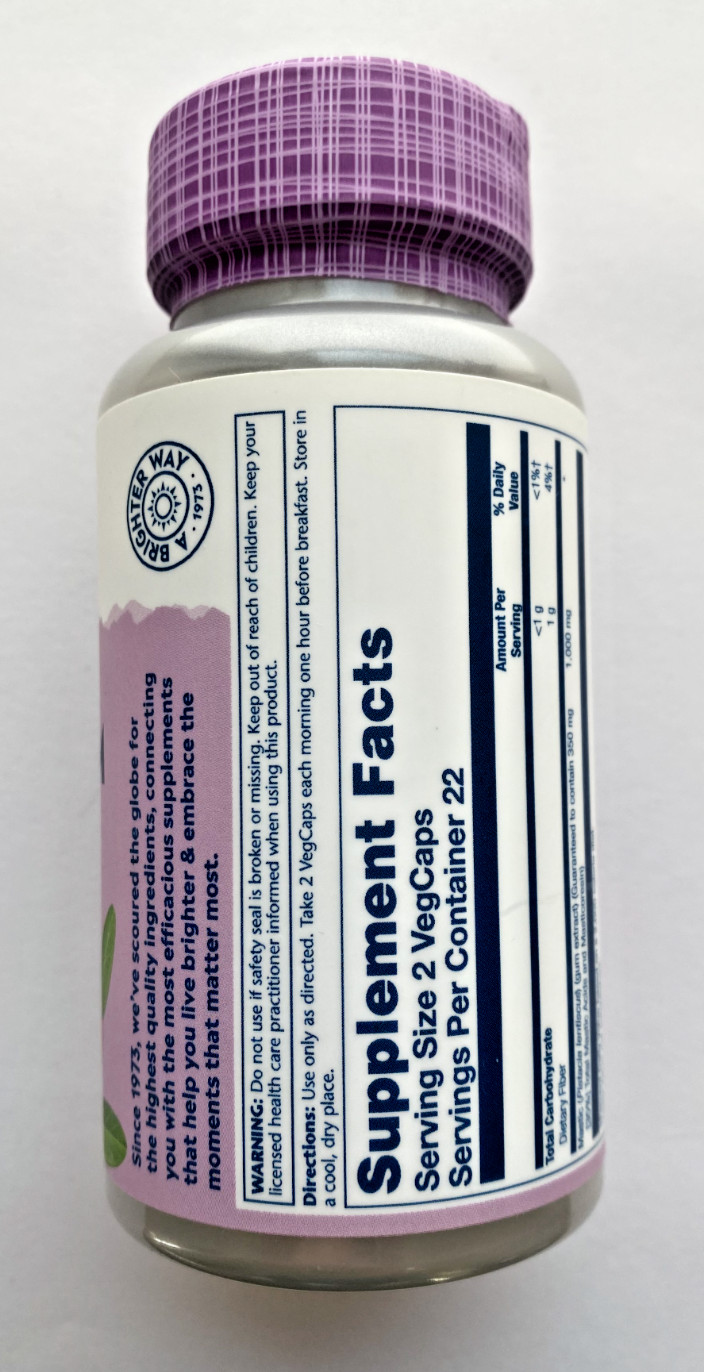 Solaray Mastic Gum 45 Caps – improve digestion, oral health, and liver health