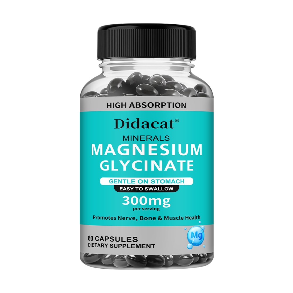 Magnesium 30/60/120 Capsules – glycinate 300mg – Metabolism, Fatigue