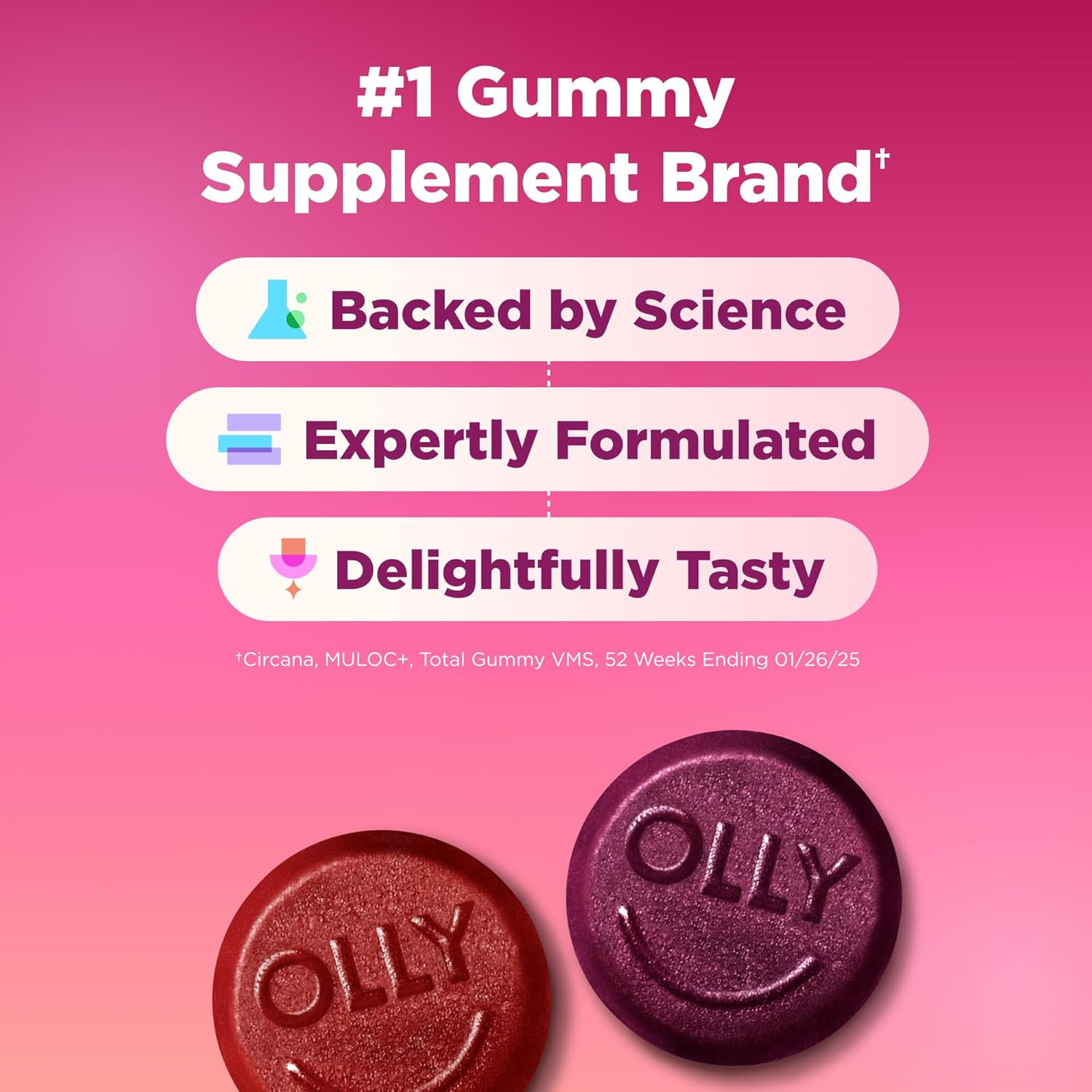 Women’S Multivitamin Gummy, Vitamins A, D, C, E, Biotin, Folic Acid, Adult Chewa