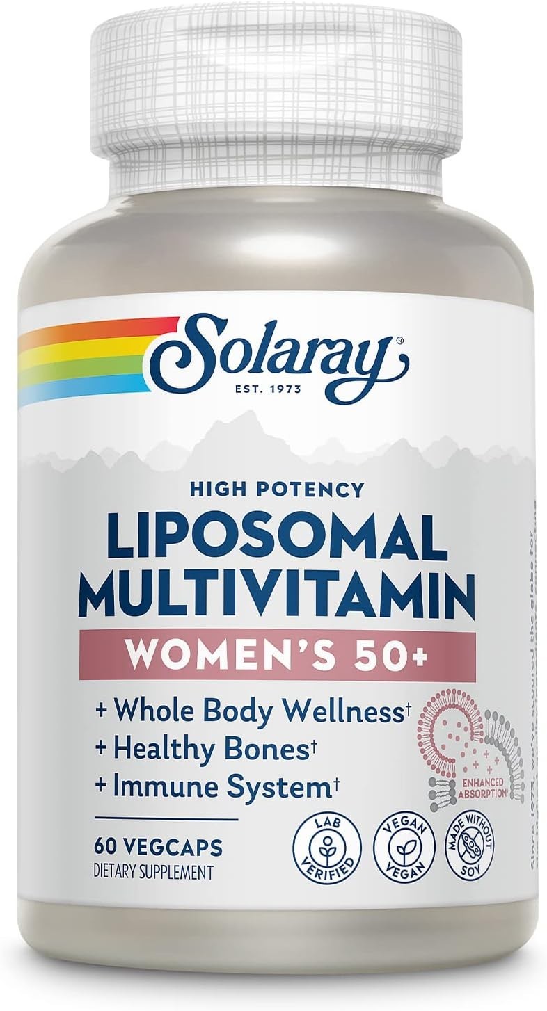 Solaray Women’s Liposomal Multivitamin 50+ High Potency, 60 Capsules