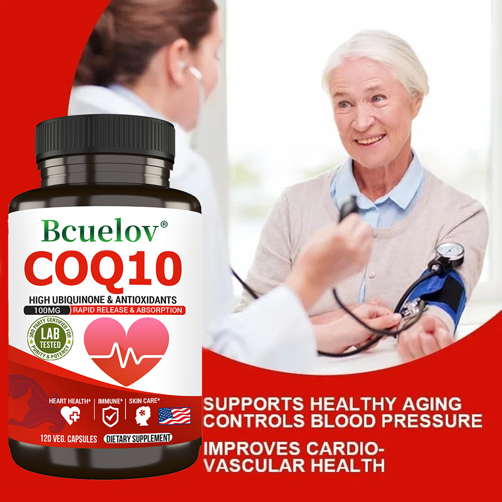 Coq10 Co Enzyme Ubiquinone Cq10 Of Coenzyme Q10 Heart Health 30/60/120 Capsules