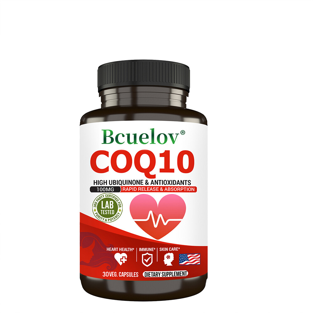 Coq10 Co Enzyme Ubiquinone Cq10 Of Coenzyme Q10 Heart Health 30/60/120 Capsules