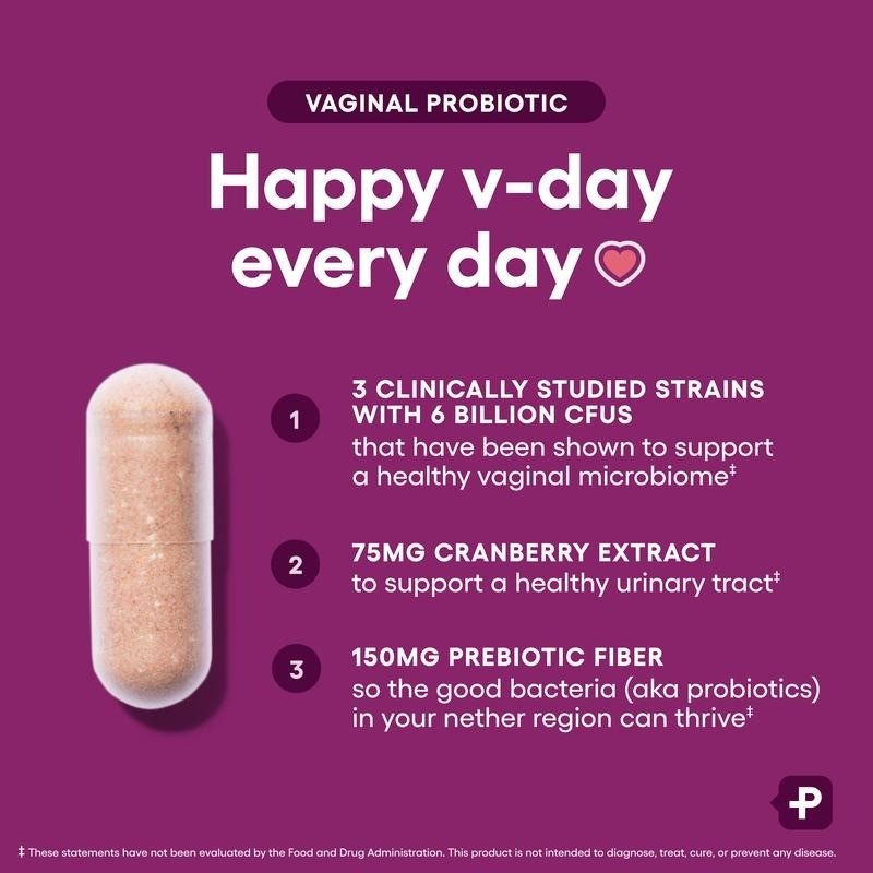 Vaginal Probiotic for Women pH Balance Odor Control Cranberry Prebiotics Feminin