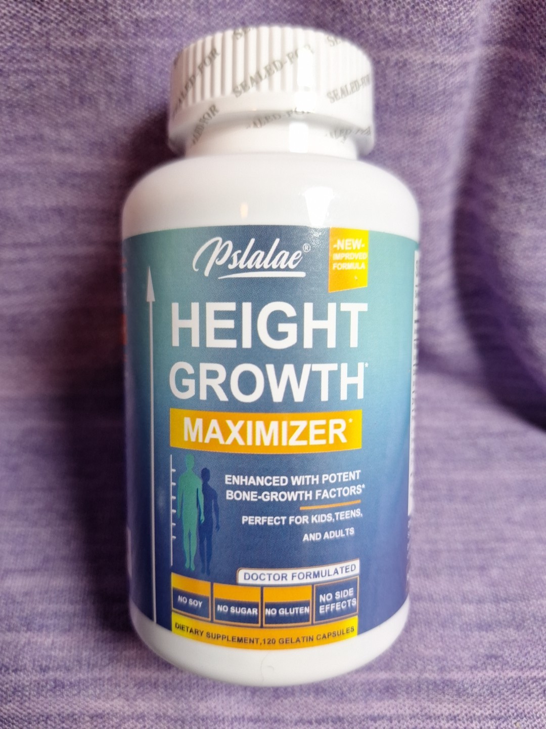 Pslalae Height and Growth Maximizer 120 gel Caps Vitamin D Calcium Zinc