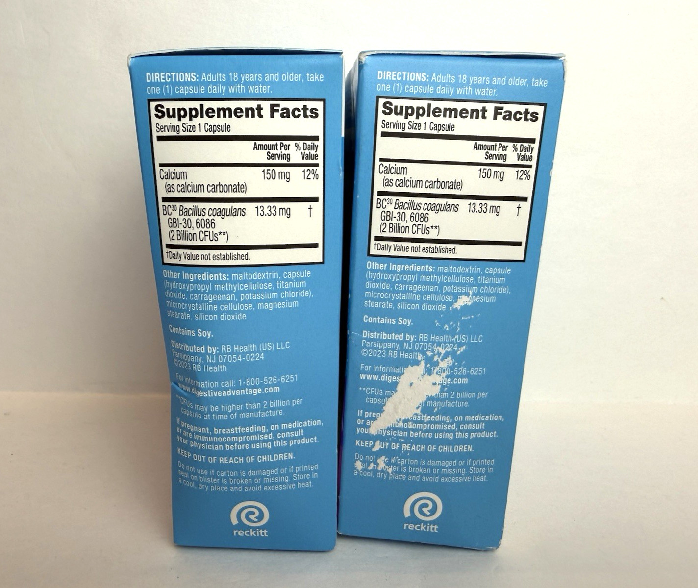Digestive Advantage Daily Probiotic 4 in 1 30 Capsules x 2 Boxes Exp 8/27 & 3/27