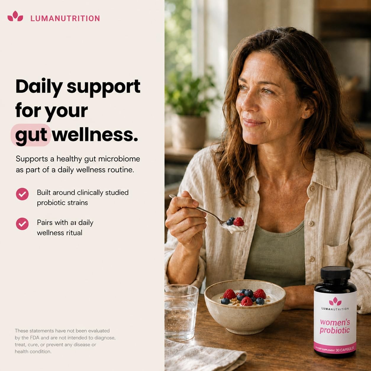 Luma Nutrition Probiotics Women 60 Count Capsules