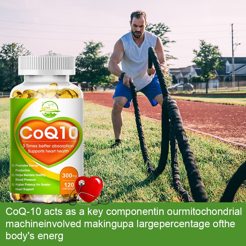 120 Capsules CoQ 10 Coenzyme Q10 300mg Cardiovascular Heart Health 1/2/4 Bottles