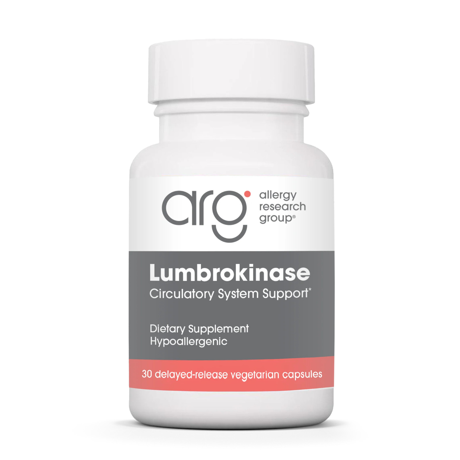 Allergy Research Group LUMBROKINASE 60 cap Exp. 07/2028 Free Shipping