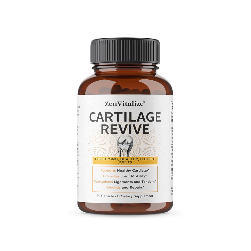 ZenVitalize Cartilage Revive 30/60/120 Capsules Non-GMO Ease Joint Discomfort