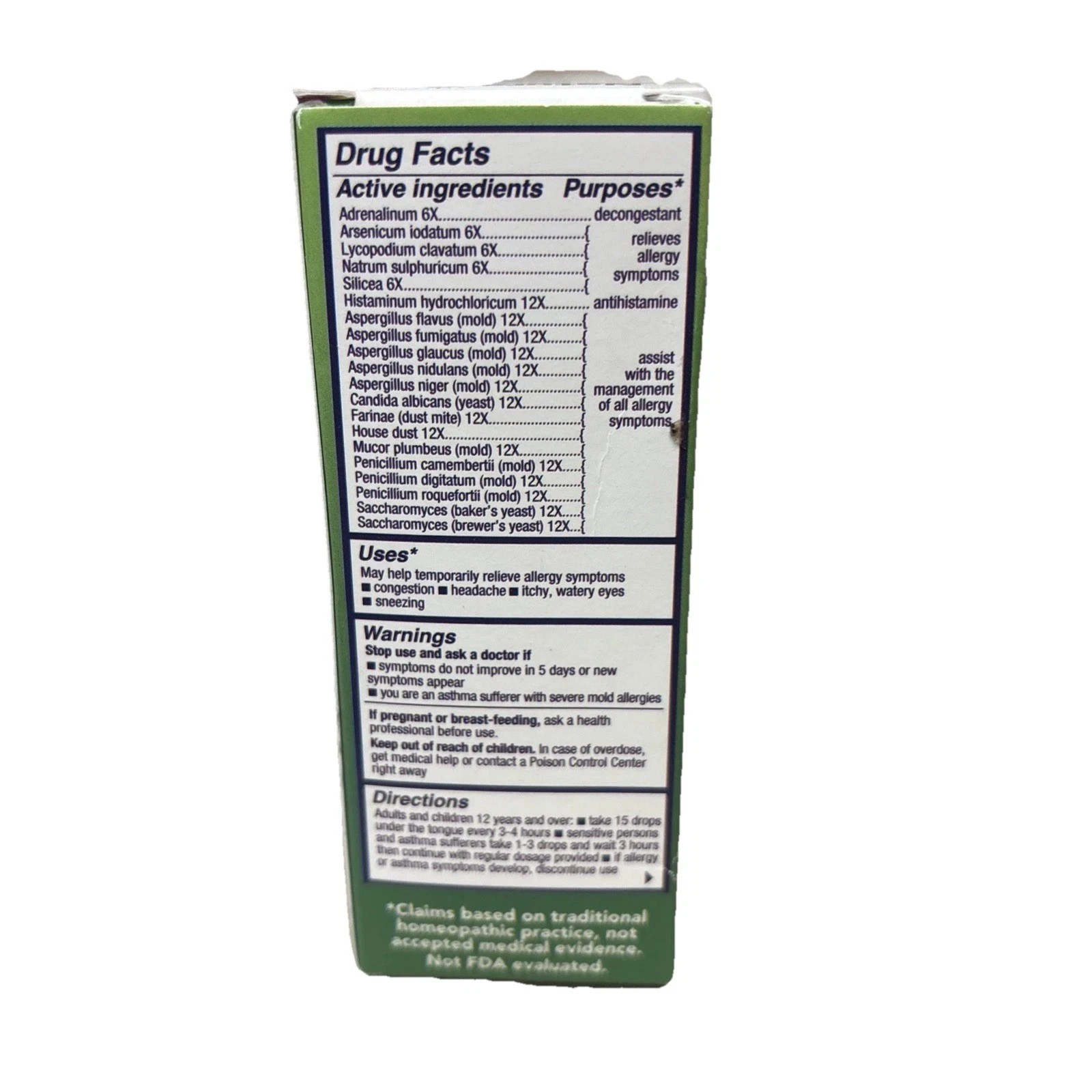 NaturalCare BioAllers Mold, Yeast & Dust – 1 fl oz Liquid – Pack of 2