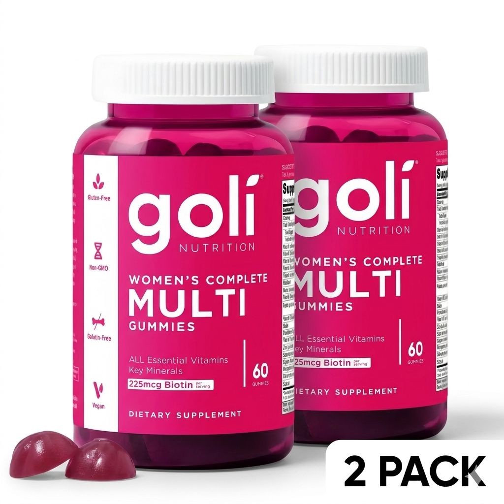 Goli Women’s Complete Multi Gummies 60ct – 2 Pack – Essential Vitamins & Biotin