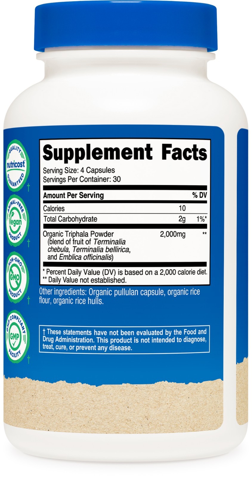 Nutricost Organic Triphala (2,000mg) 120 Capsules – USDA Organic, CCOF Certified