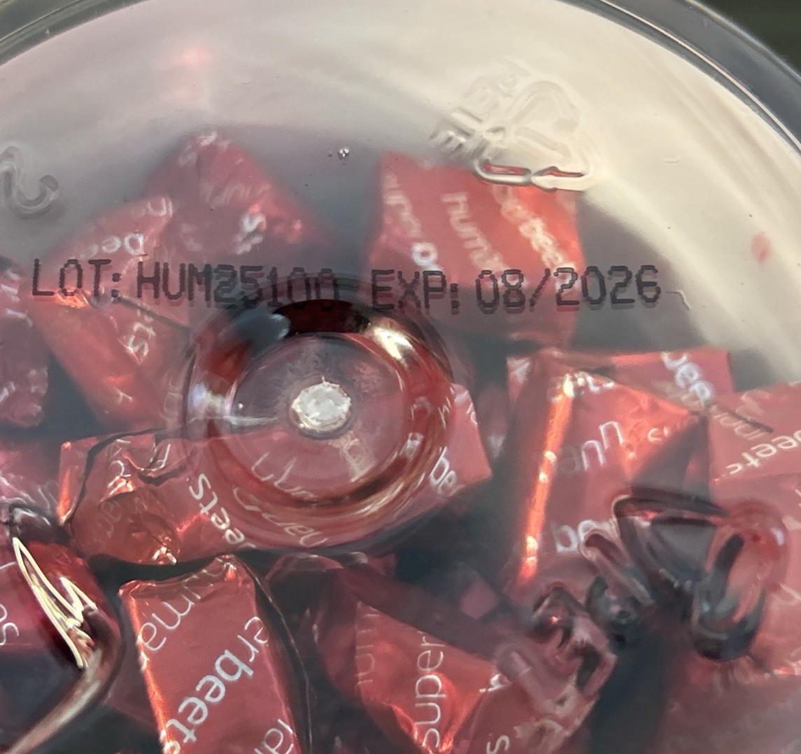 HumanN SuperBeets Heart Chews Pomegranate 180 Chews 90 Count Each X2