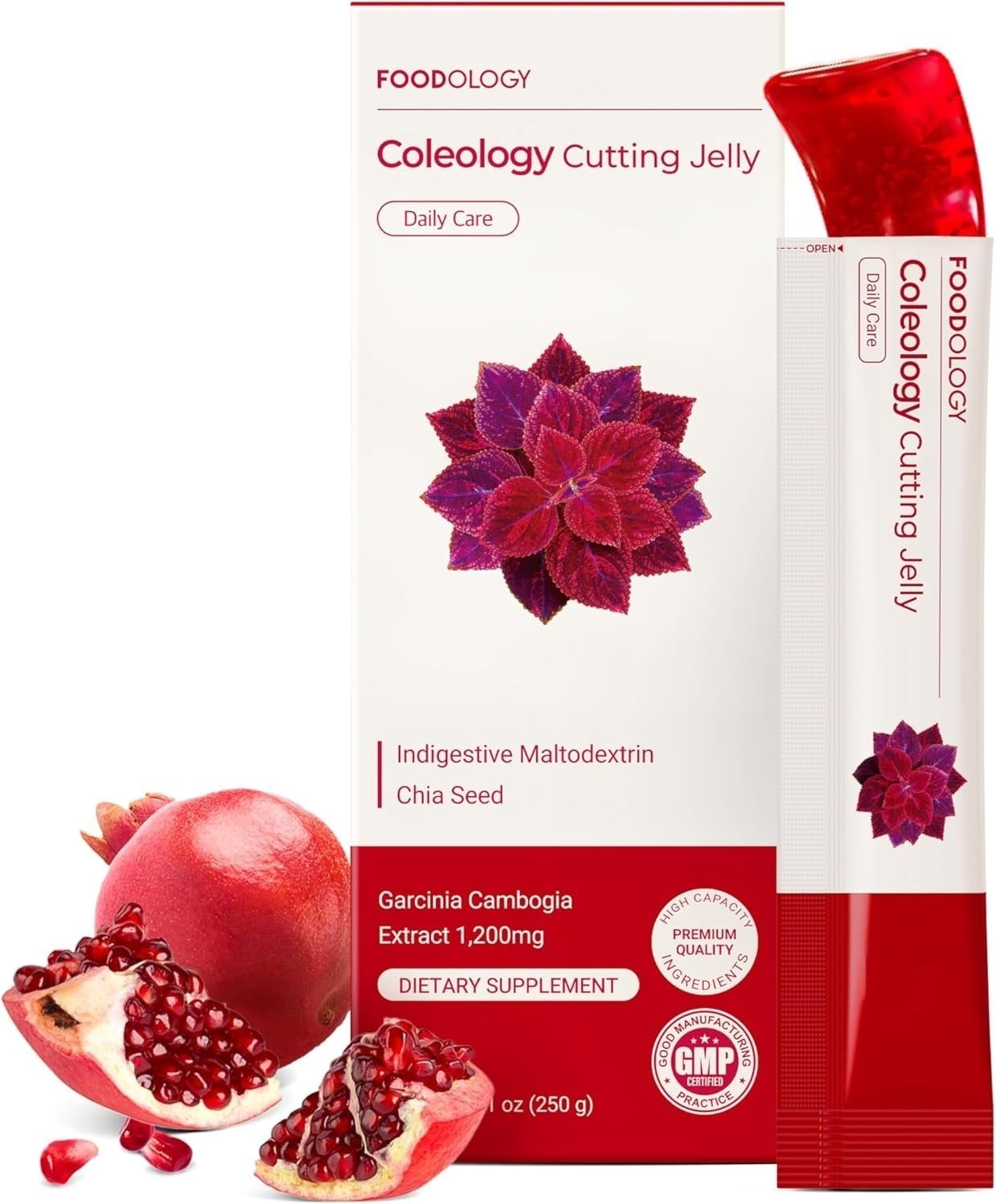 FOODOLOGY Coleology Cutting Stick Jelly (Pomegranate) – Dietary Fiber Supplement