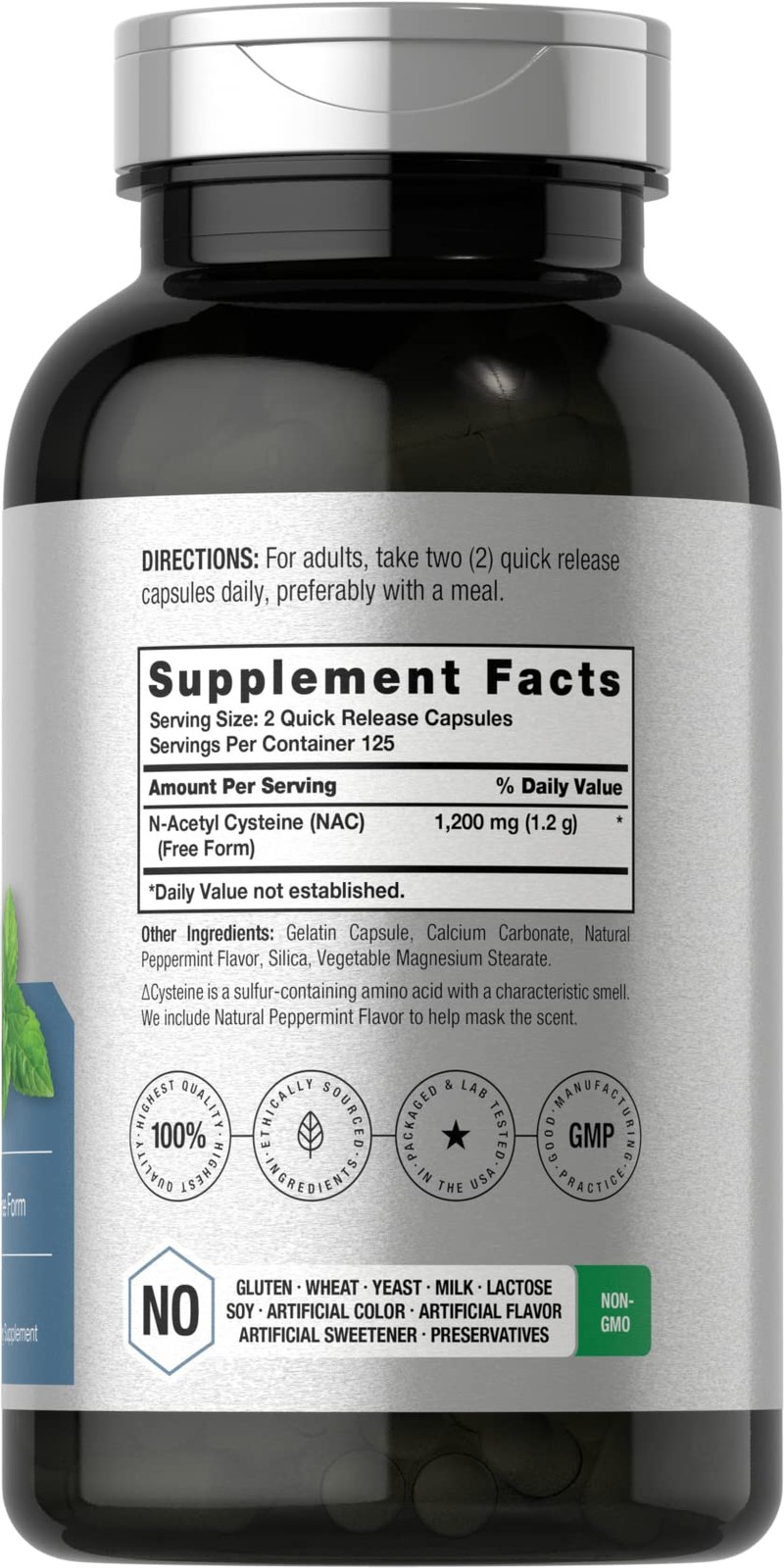 Horbäach NAC N-Acetyl Cysteine Supplement 1200mg | 250 250 Count (Pack of 1)