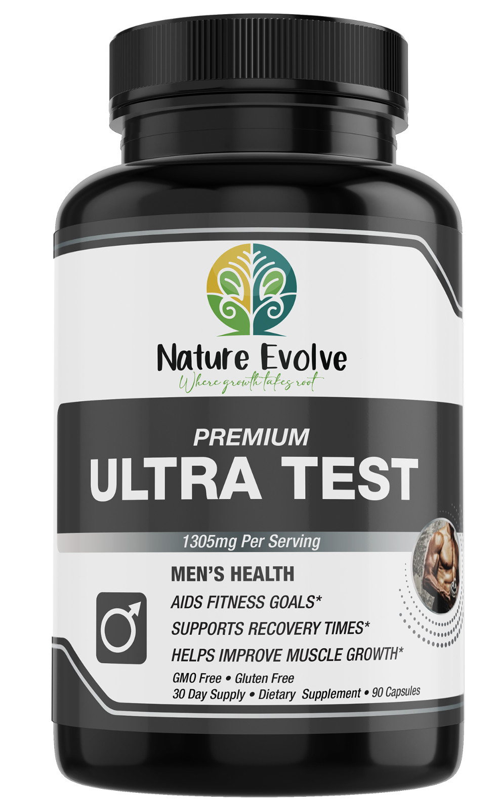 Nature Evolve Premium Ultra Test Men’s Health Support 1305mg Made In USA