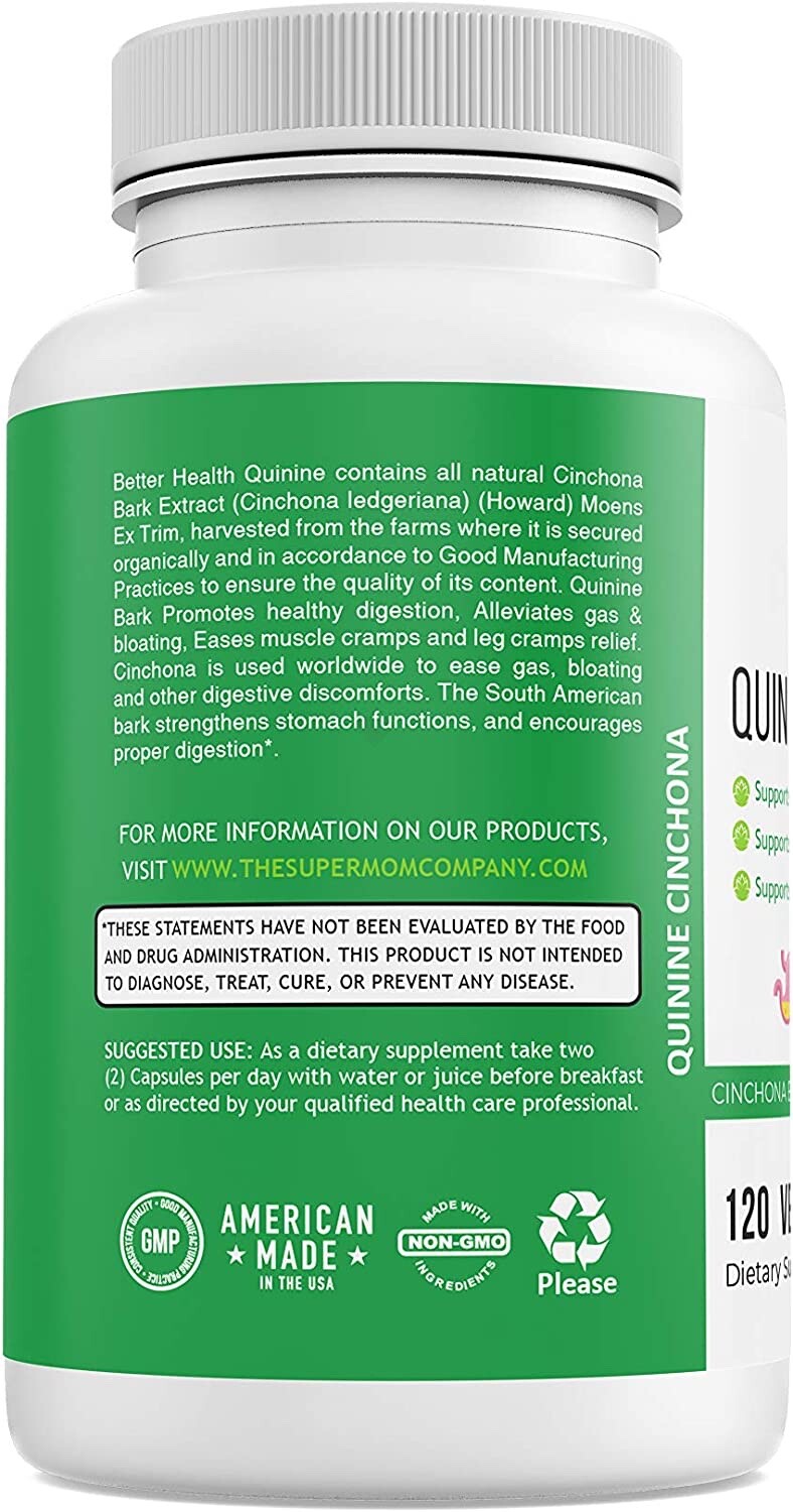 OFFICIAL SELLER Quinine Cinchona Bark Extract, 120 Capsules, 1000 mg per serving