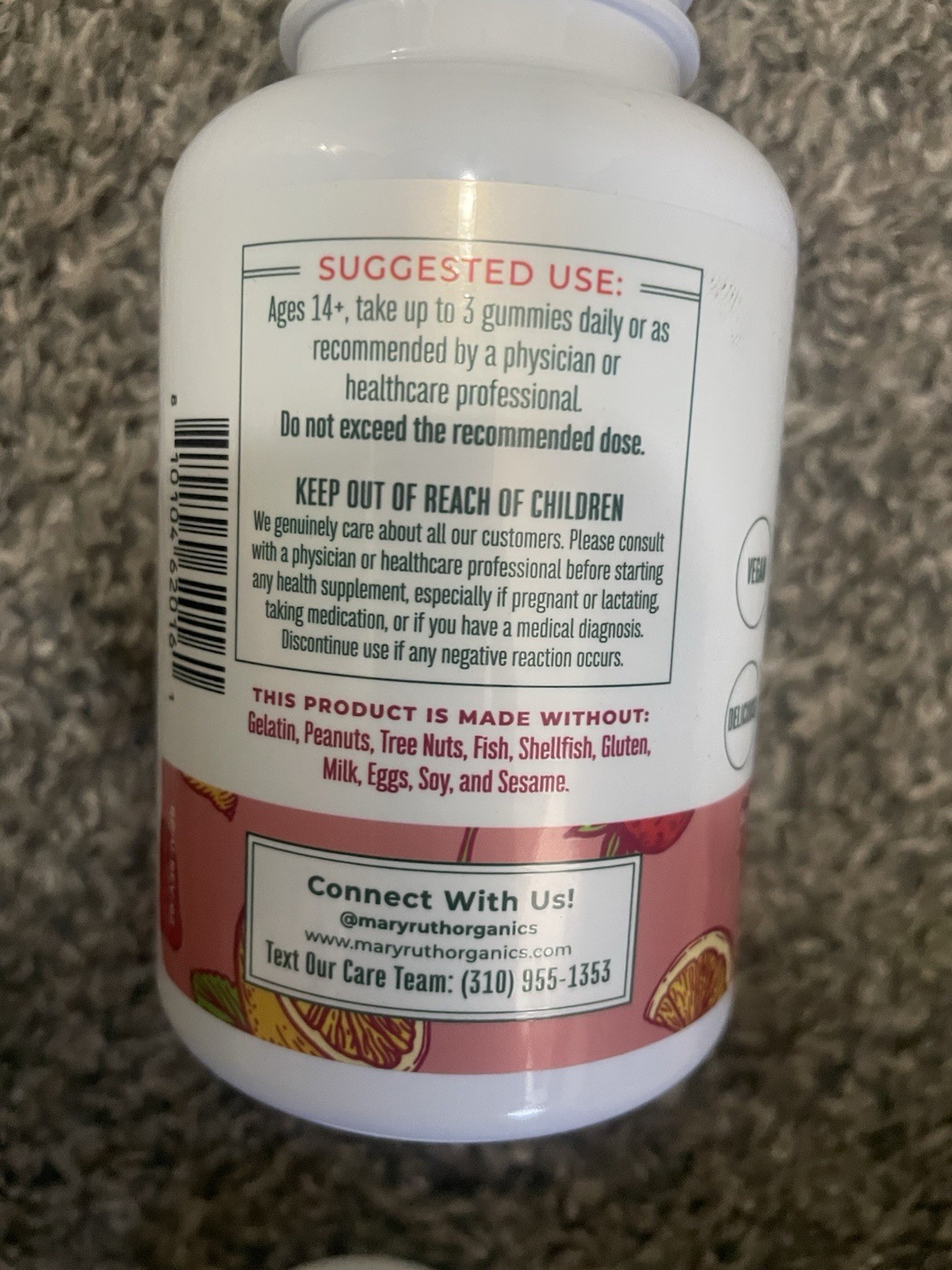 MARYRUTH’S Spirulina Gummies Strawberry Lemonade 90 Gummies Exp 05/2026 Sealed