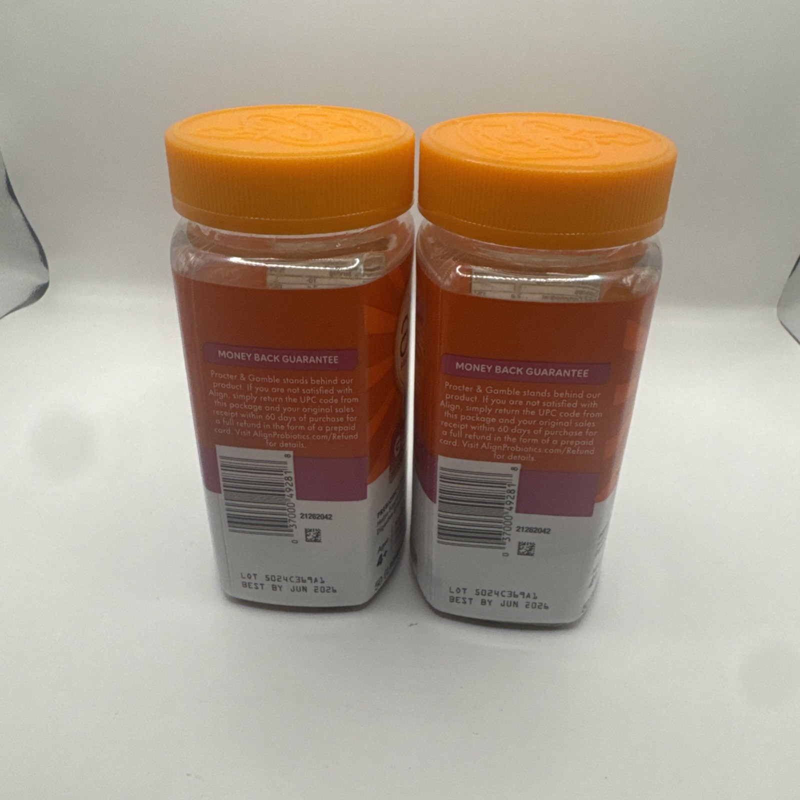 Lot (2) Align Kids Gummies Prebiotic & Probiotic 50 Gummies Exp. 06/26