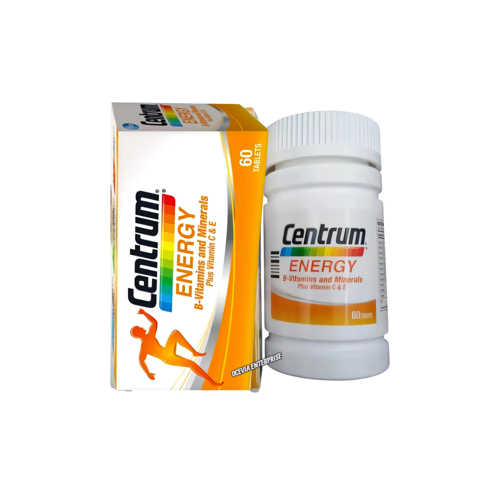 1X60’s New Centrum Energy B-Vitamins & Minerals + Vitamin C & E Daily Supplement