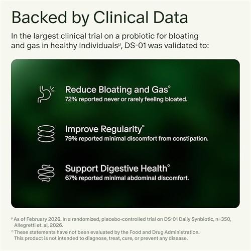 Seed DS-01 Daily Synbiotic – Immune Support, Bloating & Constipation Relief30day