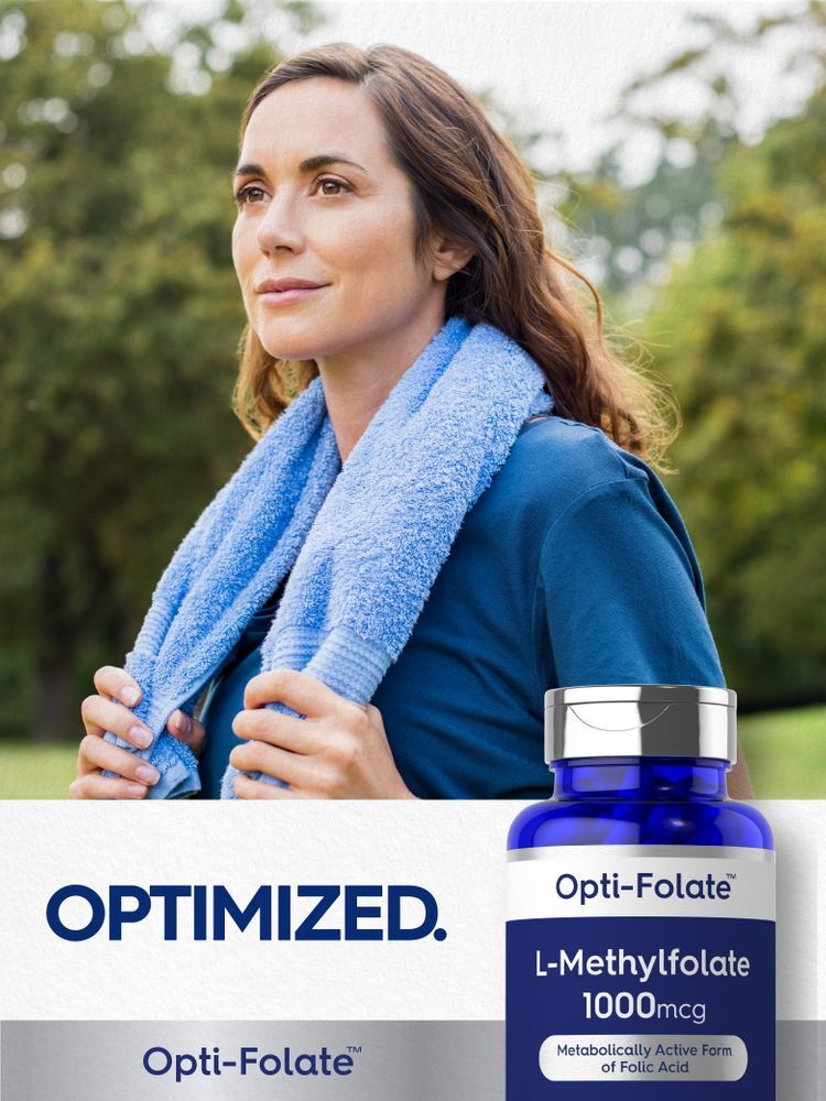 L Methylfolate 1000mcg | 200 Capsules | Value Size | by Opti-Folate