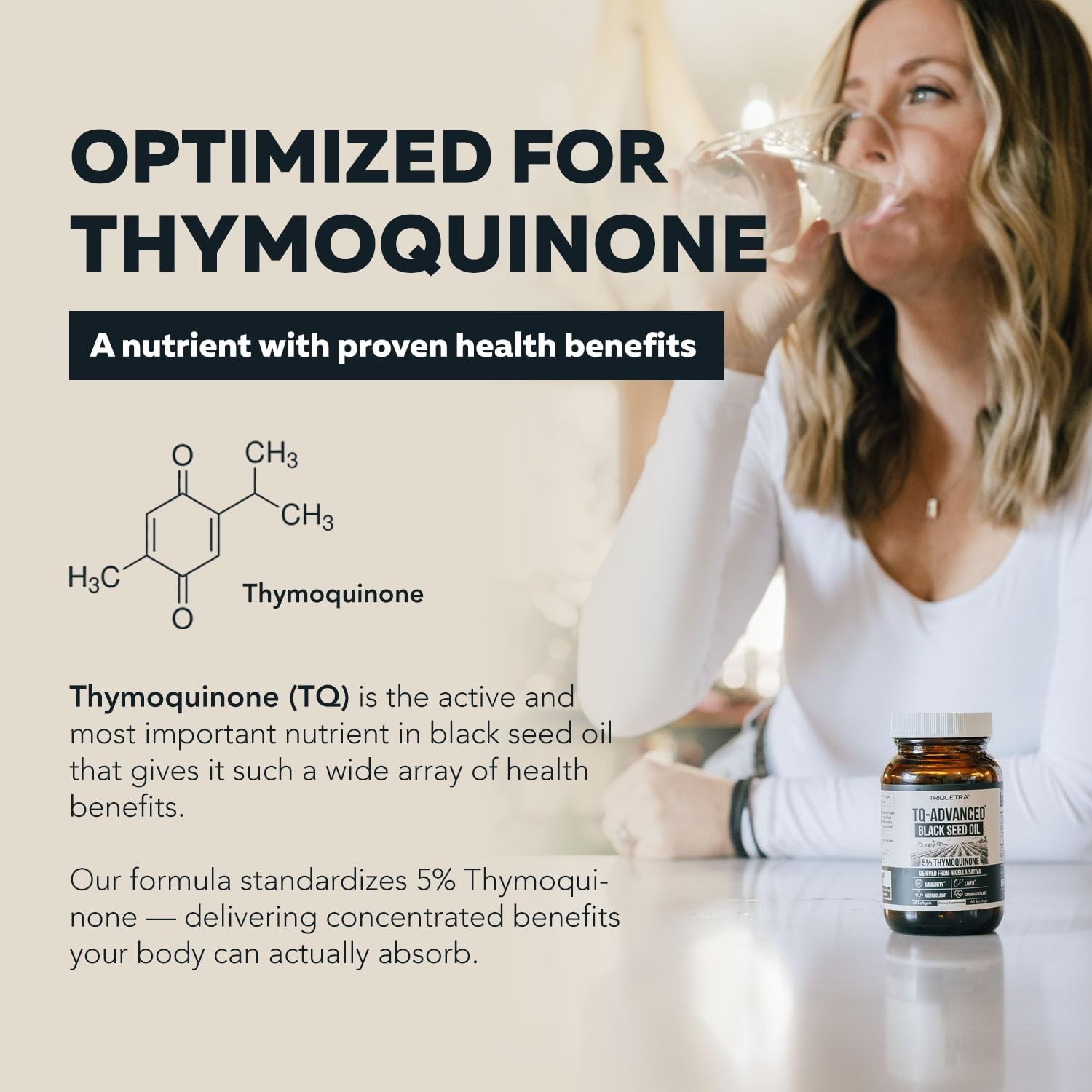 High Potency Black Seed Oil Softgels 500mg | 5% Thymoquinone | Vegan, 60 Count