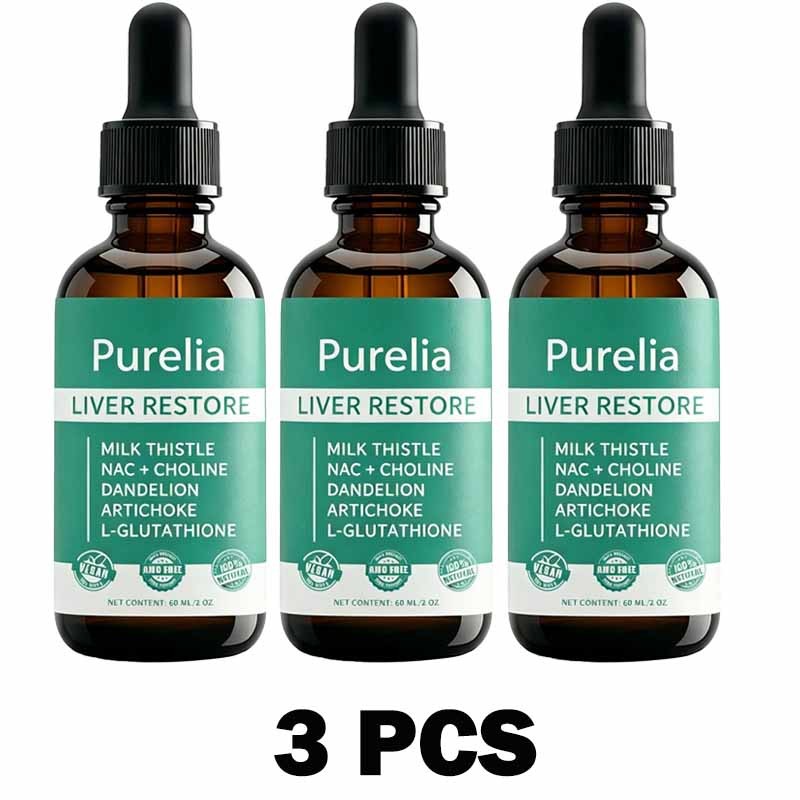 Purelia Liver Restore, Complete Liver Support Supplement with Milk Thistle, Dand