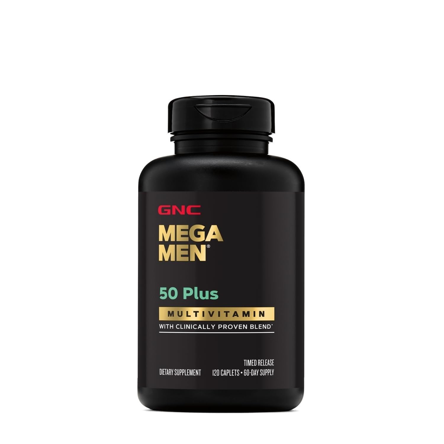 GNC Mega Men 50 Plus Multivitamin for | 120 Count (Pack of 1)