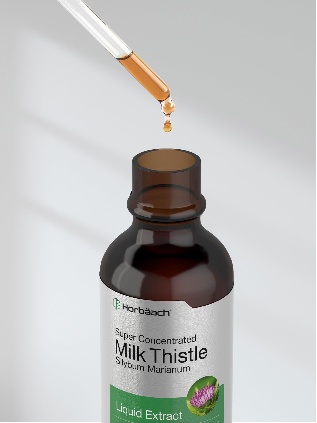 Horbäach Milk Thistle Extract Liquid | 2 fl oz | Alcohol 2 Fl Oz (Pack of 1)