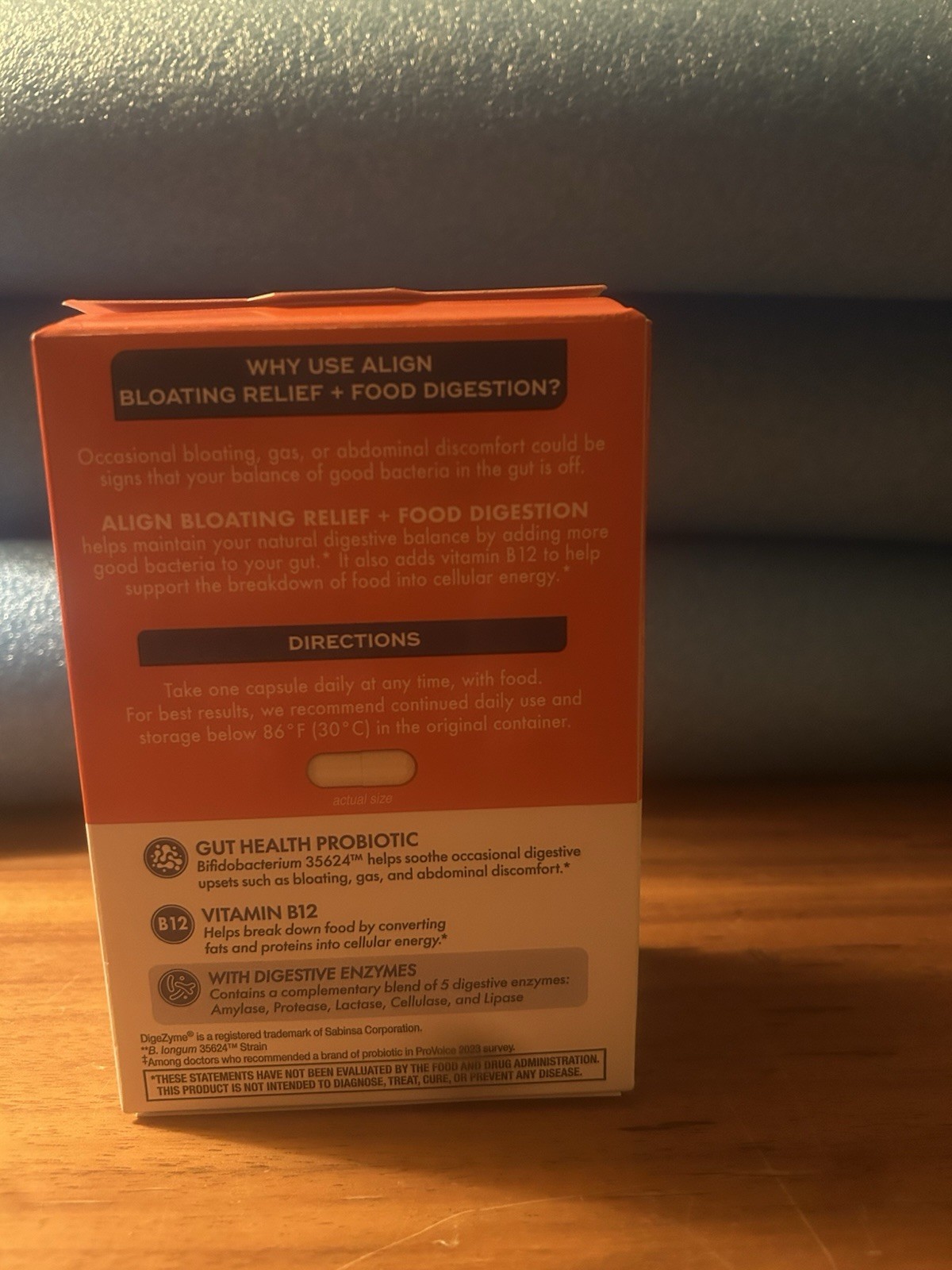 Align Probiotic Bloating and Gas Relief and Food Digestion – 28 Capsules
