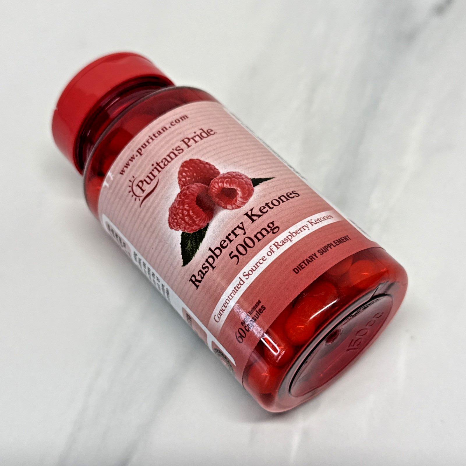 Puritan’s Pride Raspberry Ketones 500 mg – 60 Capsules – EXP 08/27