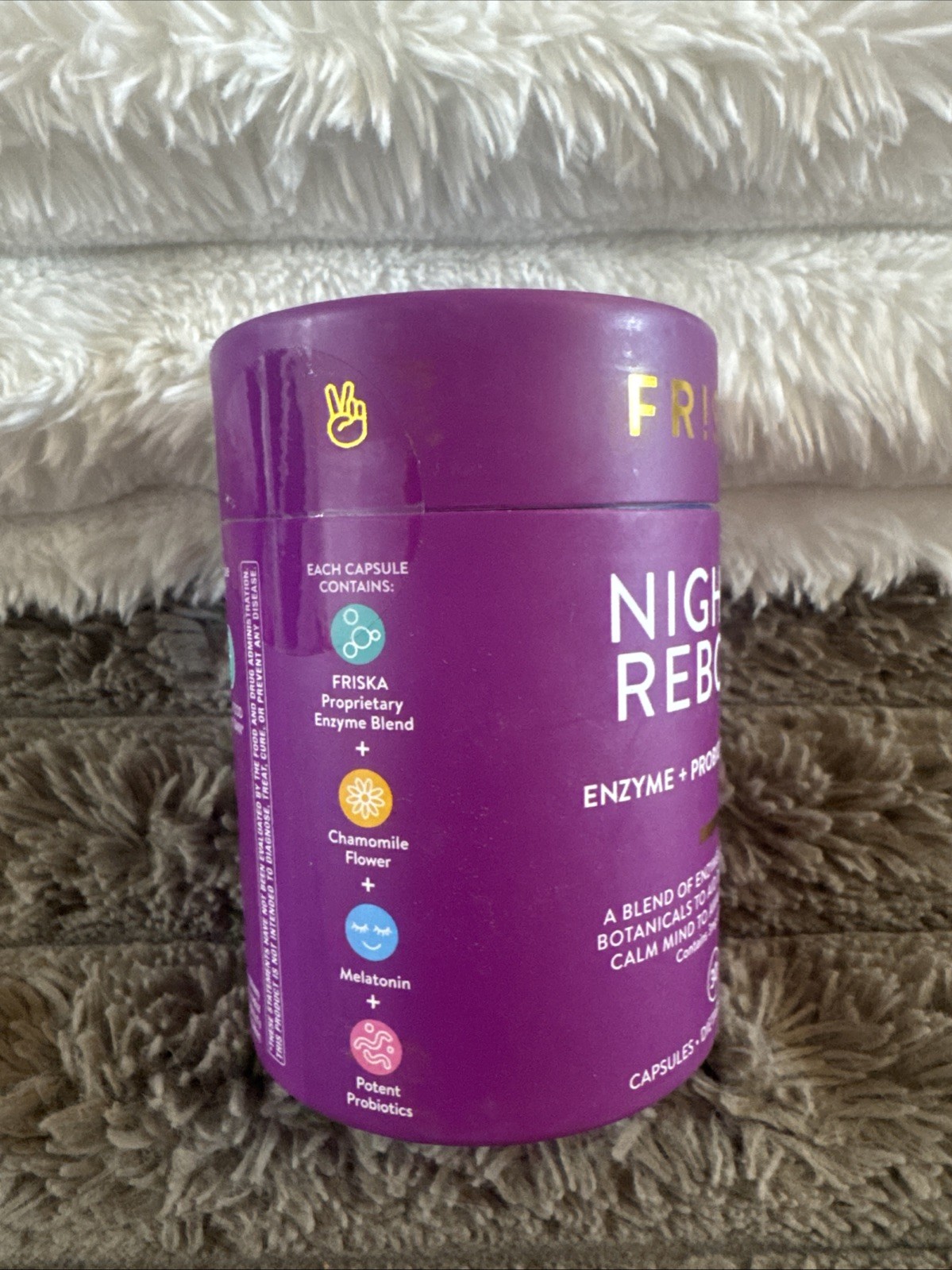 FRISKA Nightly Reboot Enzyme and Probiotics Supplement – 30ct 01/2026